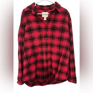 Men’s St John's Bay Classic Fit Legacy Flannel Shirt  Size Large